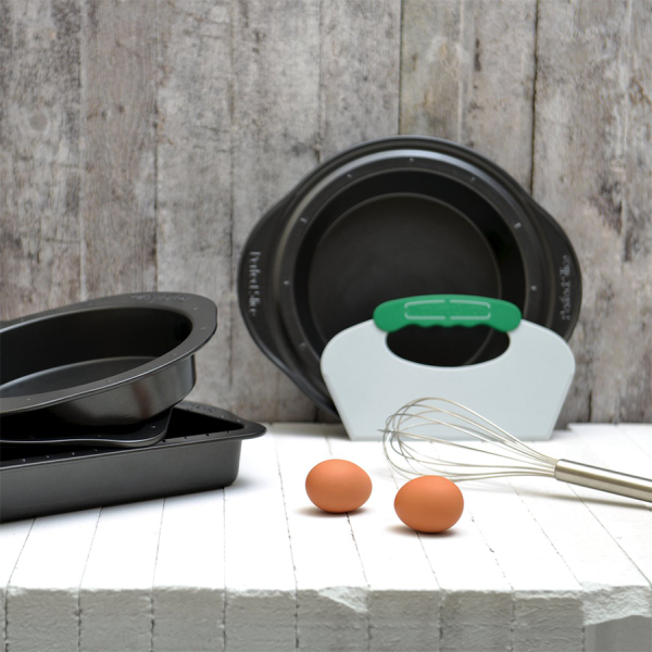 BergHOFF Cakevorm Rond Met Snijhulp Antraciet Ø22cm