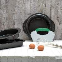 BergHOFF Cakevorm Rond Met Snijhulp Antraciet Ø22cm