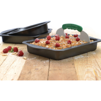 BergHOFF Cakevormset Met Snijhulp Antraciet 4-delig