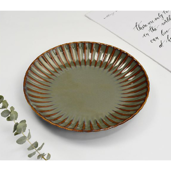 Cark Bord Jade Lotus Green Ø22cm