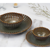 Cark Bord Jade Lotus Green Ø22cm