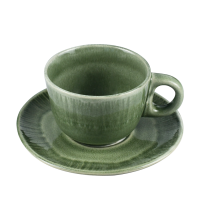 Cark Koffiekop Met Onderbordje Color Lake Green 180ml