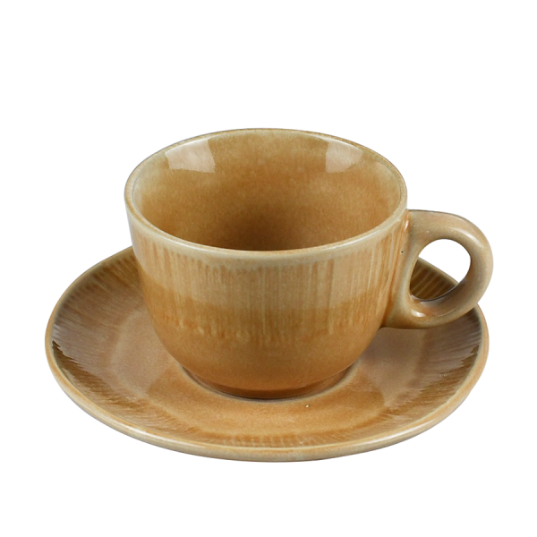 Cark Koffiekop Met Onderbordje Color Lake Amber 180ml