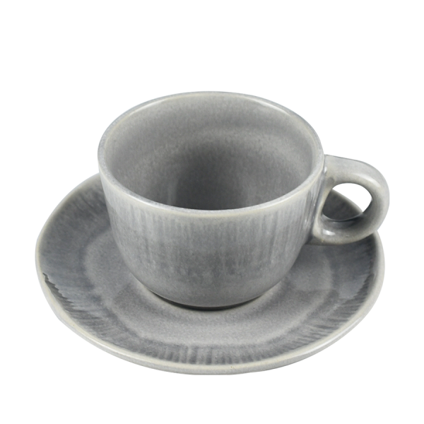 Cark Koffiekop Met Onderbordje Color Lake Grey 180ml