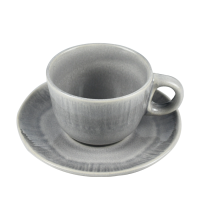 Cark Koffiekop Met Onderbordje Color Lake Grey 180ml