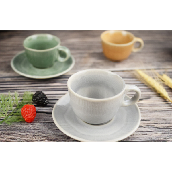 Cark Koffiekop Met Onderbordje Color Lake Grey 180ml