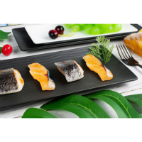 Cark Serveerschaal Ripple Black 38x13cm