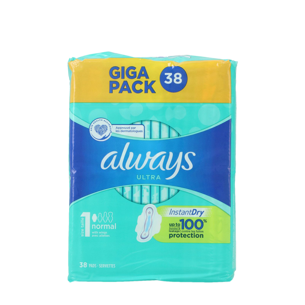 Always Ultra Normal Size 1 Met Vleugels 38 stuks