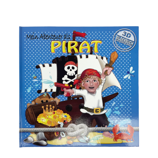 Prentenboek 3D Pirat Duits