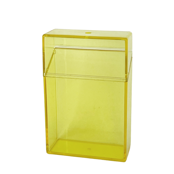 Sigarettendoosje Geel 6x2,7x9,3cm