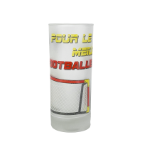 Kwikki Glas Frosted Meilleur Footballeur 250ml