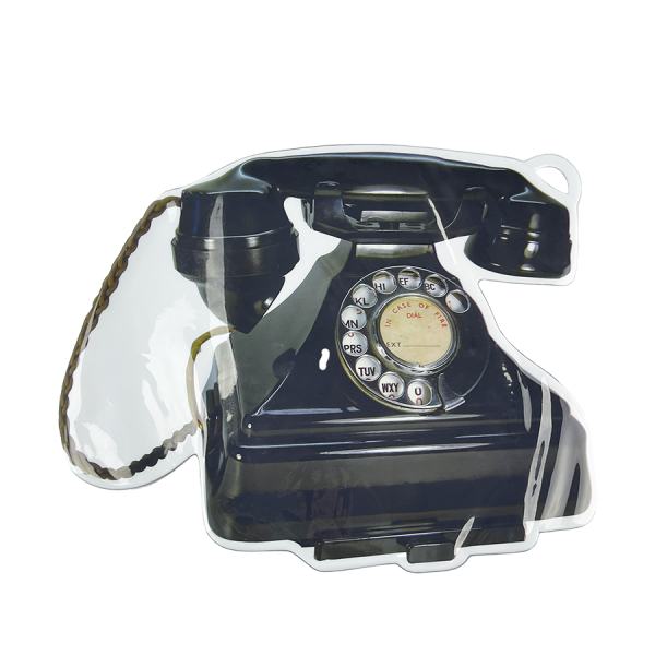 Placemat Telefoon Zwart