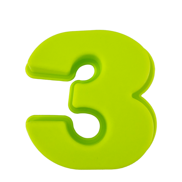 Secret De Gourmet Bakvorm Cijfer 3 Lime