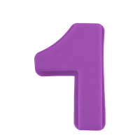 Secret De Gourmet Bakvorm Cijfer 1 Paars