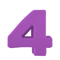 Secret De Gourmet Bakvorm Cijfer 4 Paars