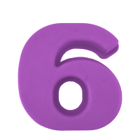 Secret De Gourmet Bakvorm Cijfer 6 Paars