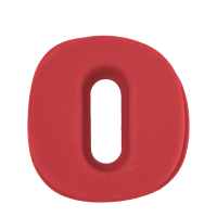 Secret De Gourmet Bakvorm Cijfer 0 Rood