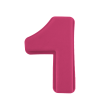 Secret De Gourmet Bakvorm Cijfer 1 Roze