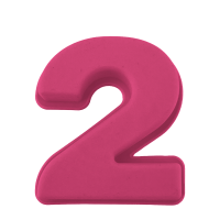 Secret De Gourmet Bakvorm Cijfer 2 Roze