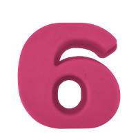 Secret De Gourmet Bakvorm Cijfer 6 Roze