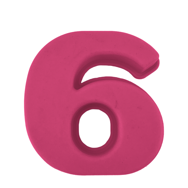 Secret De Gourmet Bakvorm Cijfer 6 Roze