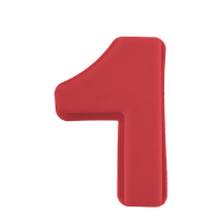 Secret De Gourmet Bakvorm Cijfer 1 Rood