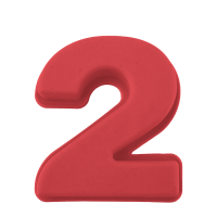 Secret De Gourmet Bakvorm Cijfer 2 Rood