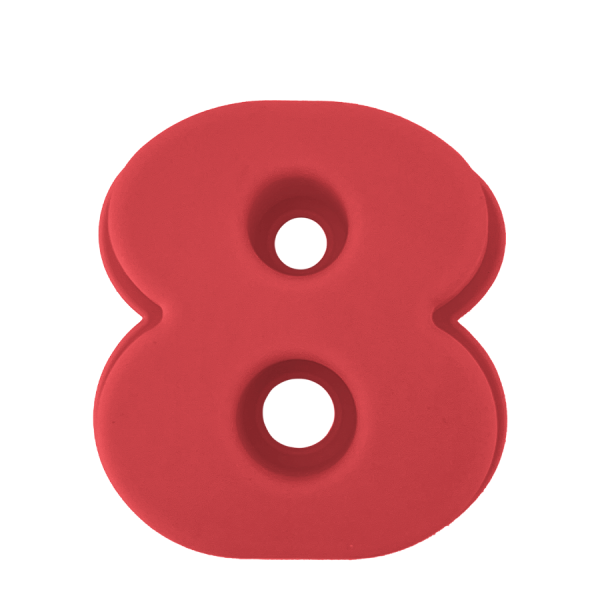 Secret De Gourmet Bakvorm Cijfer 8 Rood