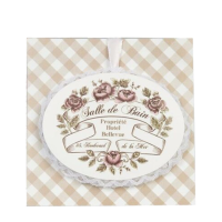 Clayre & Eef Geurzakje Rose Met Hanger 12x12cm