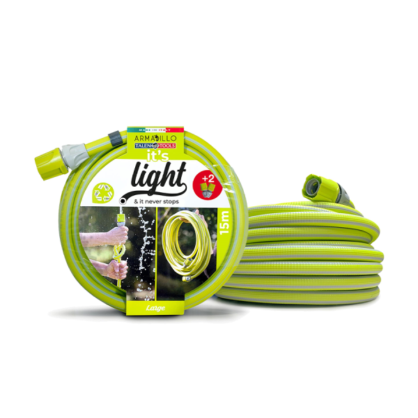 Talen Tools Armadillo It's Light Garden Hose 15m Lime 3-piece