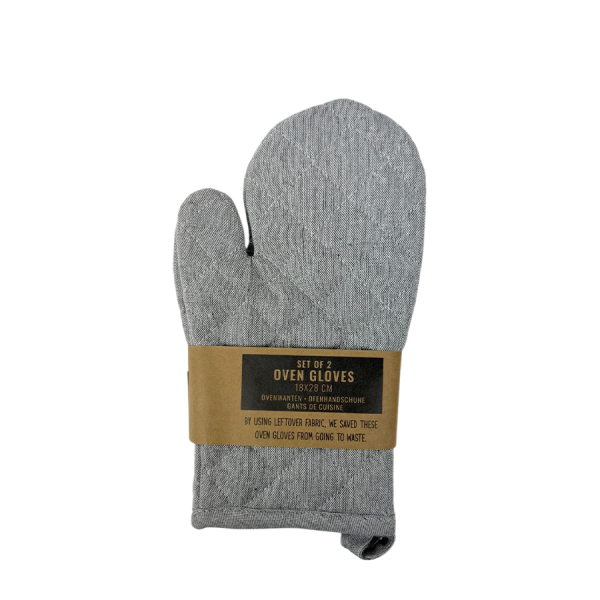 Ovenwant Lichtgrijs 18x28cm 2 stuks