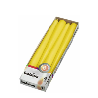 Bolsius Gotische Kaarsen Geel 4 stuks 245/24mm