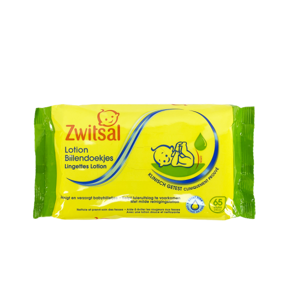 Zwitsal Billendoekjes Lotion 65 stuks