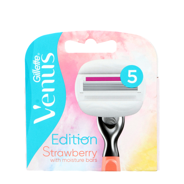 Gillette Scheermesjes Venus V Edition Comfortglide Strawberry 3 stuks