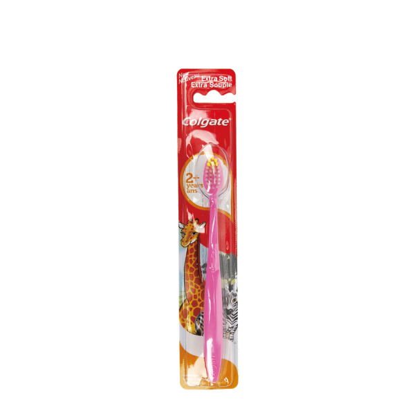 Colgate Tandenborstel 2+ Extra Soft Roze