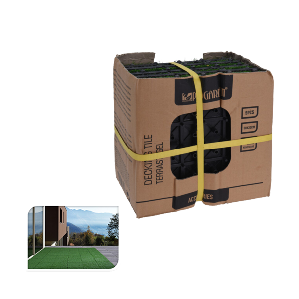 Pro Garden Terrastegels Kunstgras 30x30cm 9 stuks