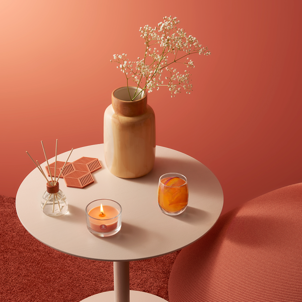 Bolsius Geurglas True Scents Peach 63/90mm