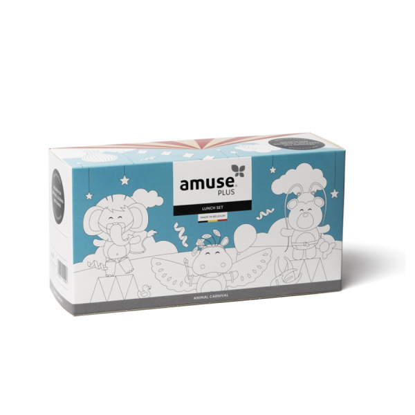 Amuse Lunch Set Animal Carnival Hippo