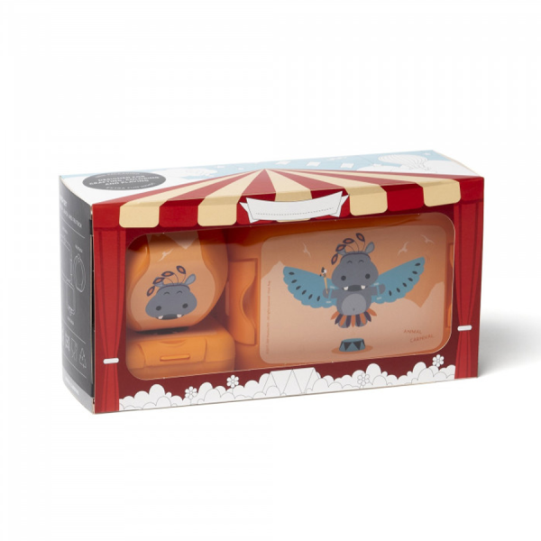Amuse Lunch Set Animal Carnival Hippo