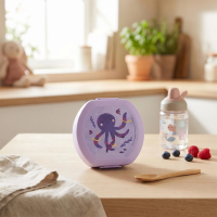 Amuse Lunchbox Medium Paars Octopus