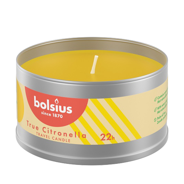 Bolsius Outdoor Blik True Citronella 87/49mm