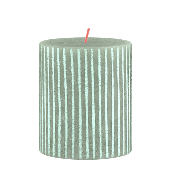 Bolsius Rustieke Stompkaars Silhouette Sunny Edition Jade Green 80/68mm