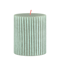 Bolsius Rustieke Stompkaars Silhouette Sunny Edition Jade Green 80/68mm