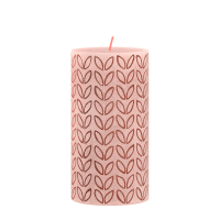 Bolsius Rustieke Stompkaars Silhouette Sunny Edition Misty Pink 130/68mm