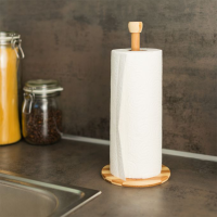 Relaxdays Keukenrolhouder Bambus 32cm