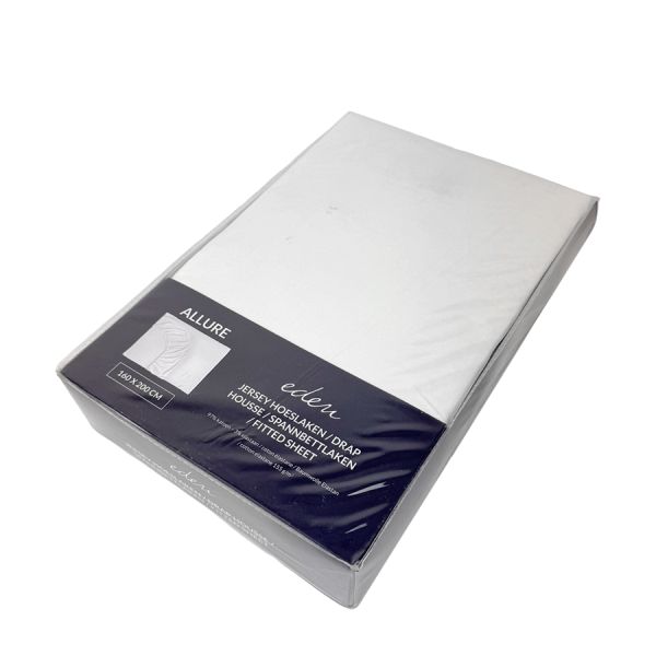 Eden Jersey Hoeslaken Allure Wit 160 x 200cm