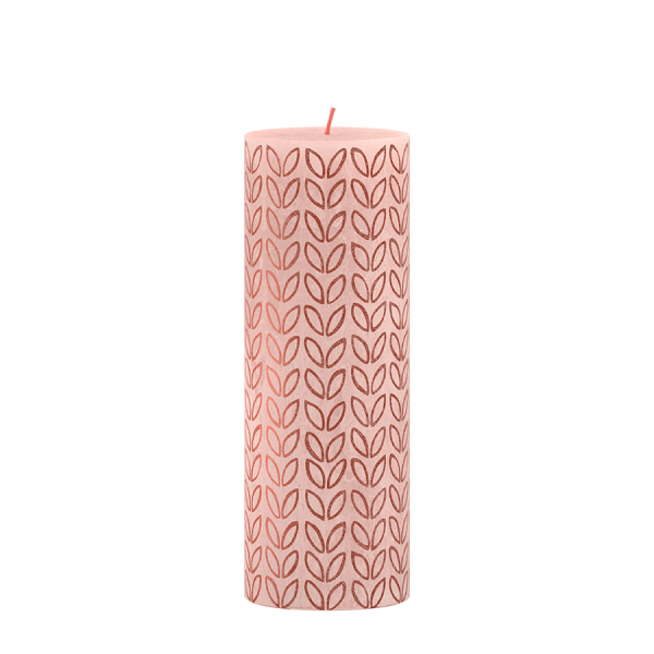 Bolsius Rustieke Stompkaars Silhouette Sunny Edition Misty Pink 190/68mm