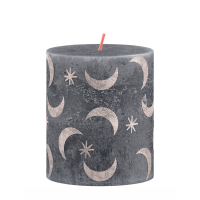 Bolsius Rustieke Stompkaars Silhouette Winter Edition State Blue 80/68mm