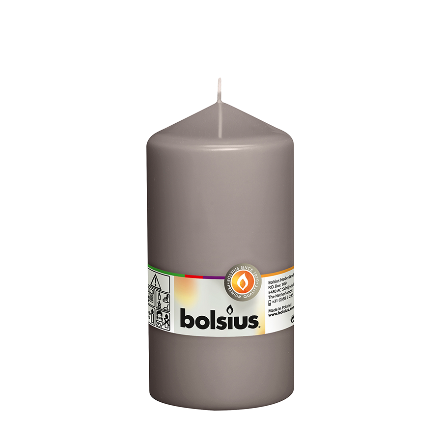 Bolsius Stompkaars Warmgrijs 150/78mm