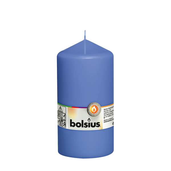 Bolsius Stompkaars Korenbloemblauw 150/78mm